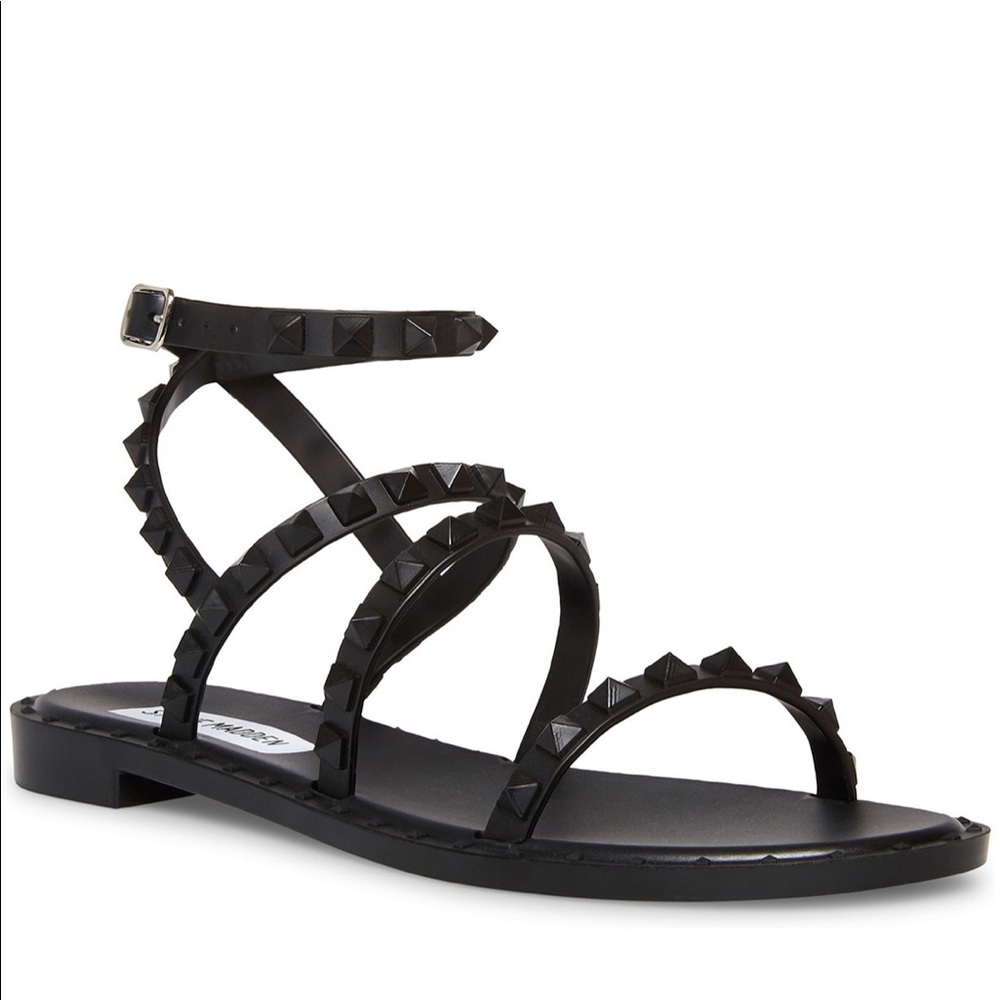 Women's Travel-J Studded Flat Jelly Sandals 7M